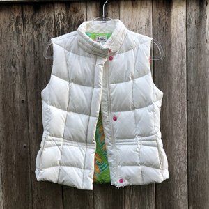 Gilet Matelassé Lilly Pulitzer SYD - Blanc - Duvet - Taille M - Neuf Avec étiquettes